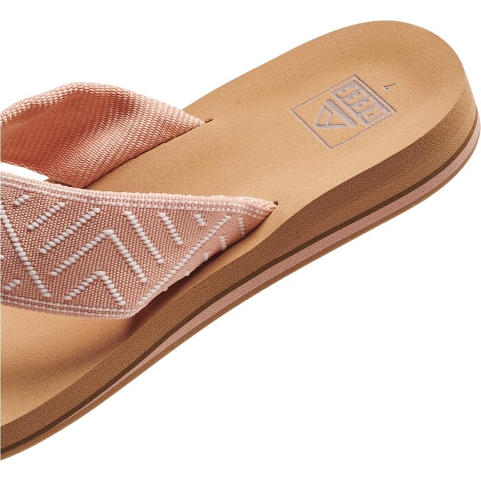 2024 Reef Frauen Frhling Gewebte Flip Flop Sandalen CI6717 - Peach Parfait